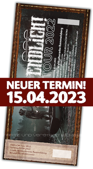 Produktabbildung ASP ENDLiCH! Tour 2023 – 15.04.2023 Goslar – Miner’s Rock