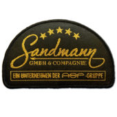 Produktabbildung Aufnäher "Sandmann GmbH & Compagnie" GOLD