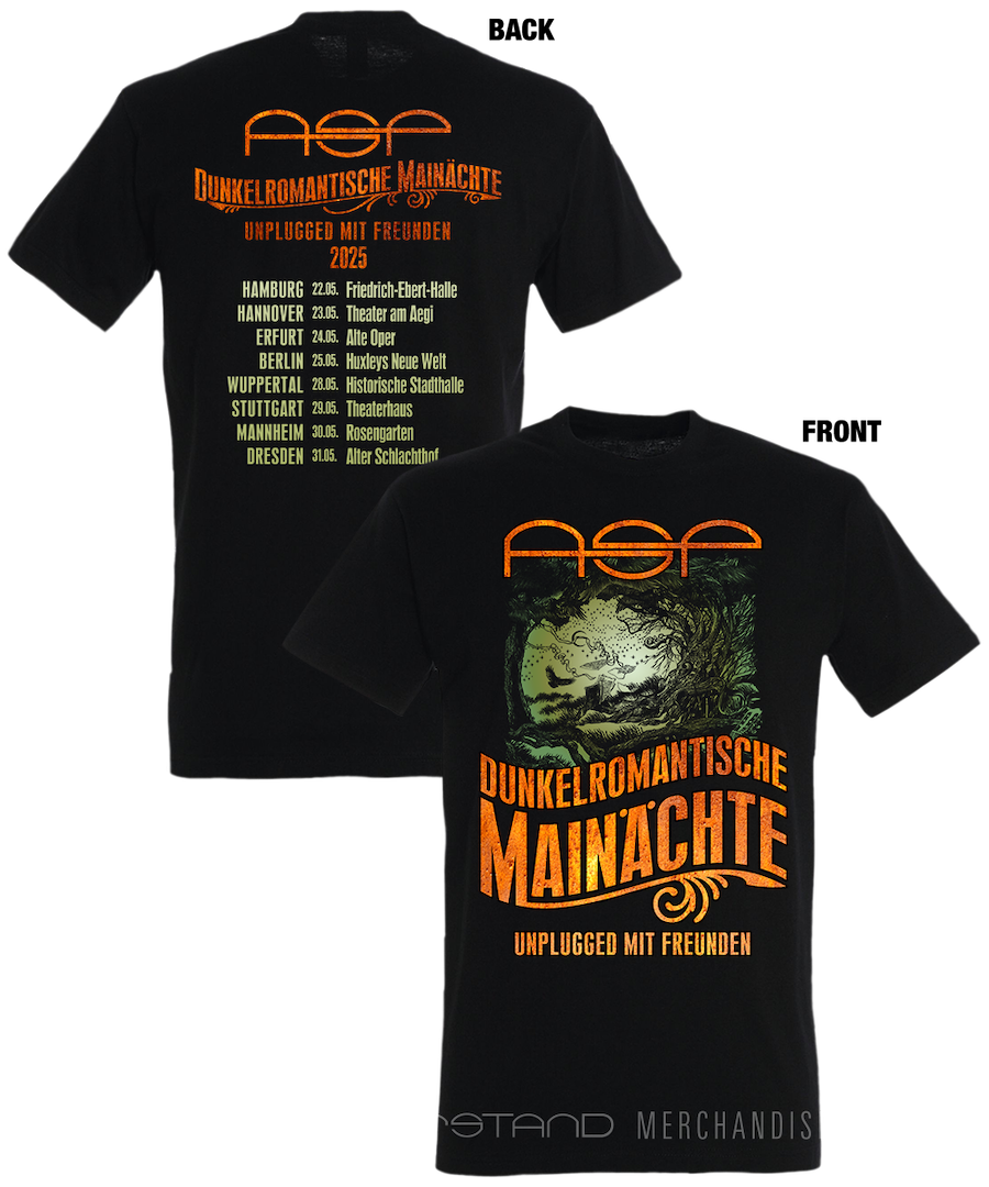 Produktabbildung "Dunkelromantische Mainächte 2025" T-Shirt Unisex