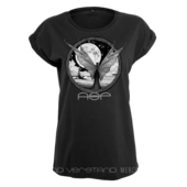 Produktabbildung Schwarzer Schmetterling Illustration Frauen-Shirt