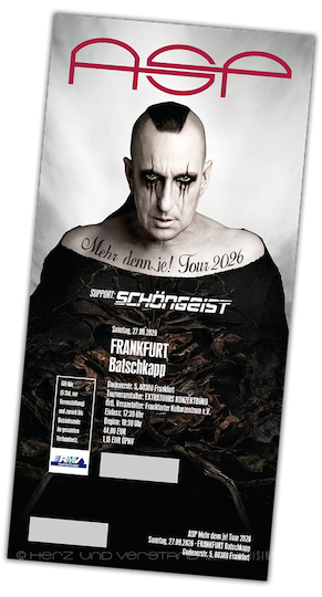 Produktabbildung ASP mehr denn je! Tour 2026 – Frankfurt, Batschkapp