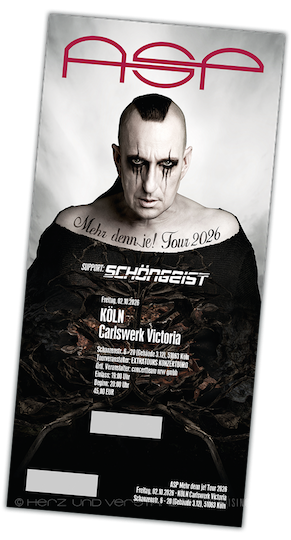 Produktabbildung ASP mehr denn je! Tour 2026 – Köln, Carlswerk Victoria