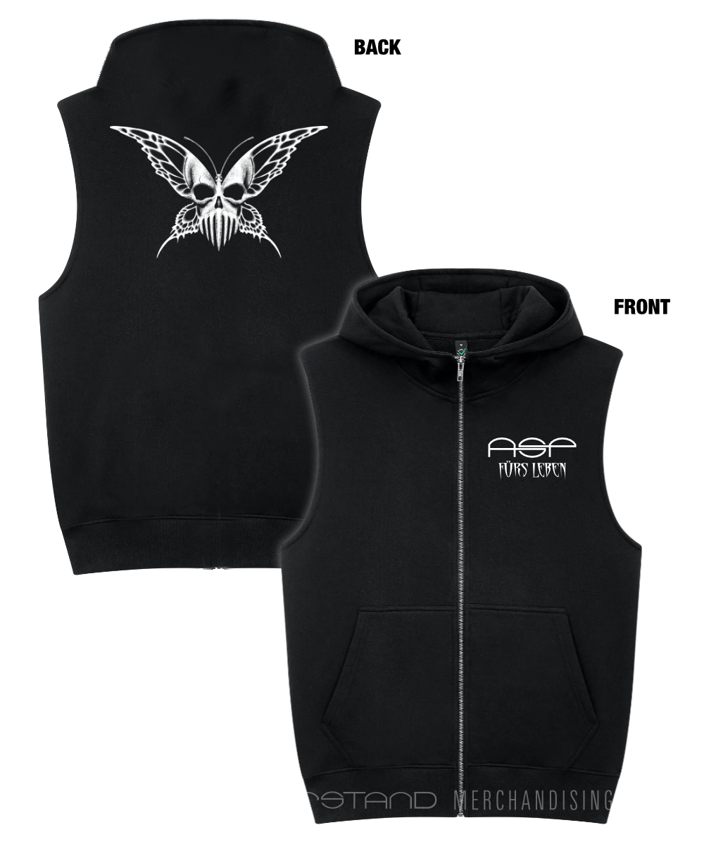Produktabbildung ASP FÜRS LEBEN Unisex Sleeveless-Full-Zip-Hoodie