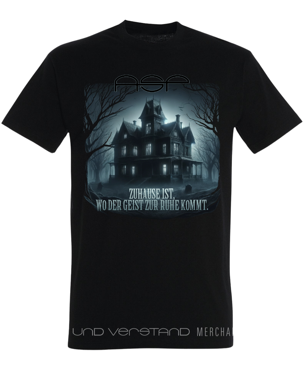 Produktabbildung T-Shirt "Zuhause ist, wo der Geist zur Ruhe kommt" unisex