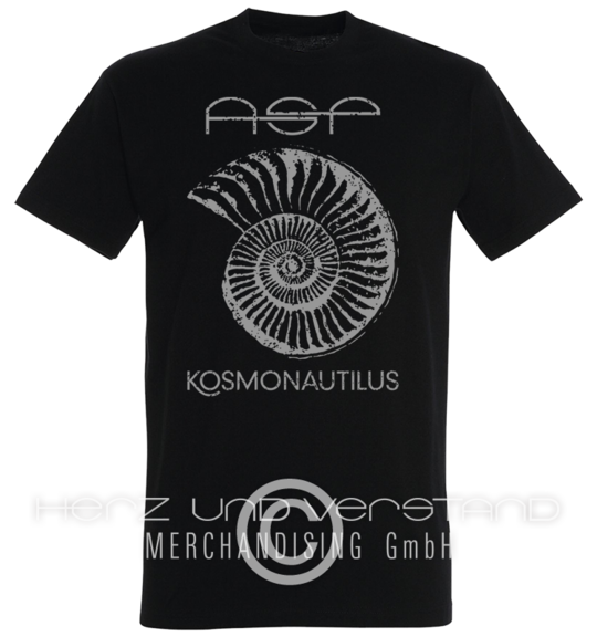 Produktabbildung „Kosmonautilus“ Grey Phragmokon-Shirt